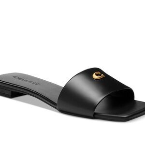 COACH Women's Sculpted C Flat Sandals